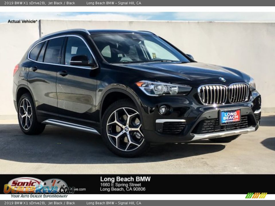 2019 BMW X1 sDrive28i Jet Black / Black Photo #1