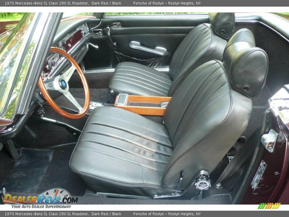1970 Mercedes-Benz SL Class 280 SL Roadster Dark Red / Black Photo #31