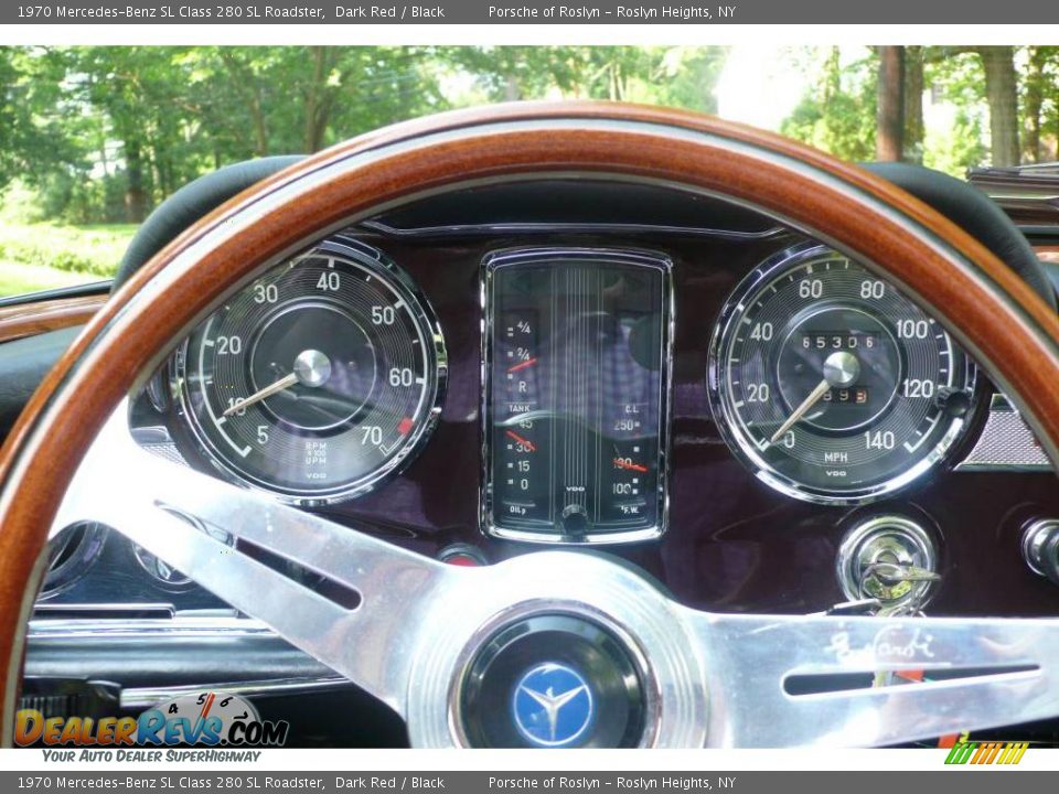 1970 Mercedes-Benz SL Class 280 SL Roadster Dark Red / Black Photo #36