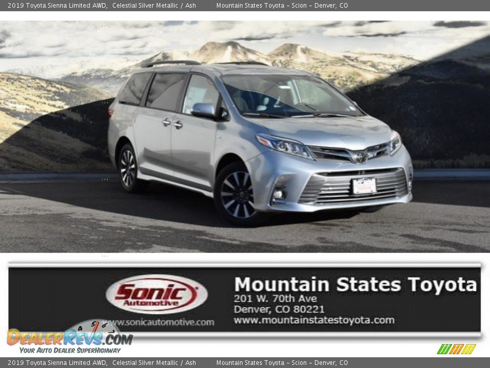 2019 Toyota Sienna Limited AWD Celestial Silver Metallic / Ash Photo #1