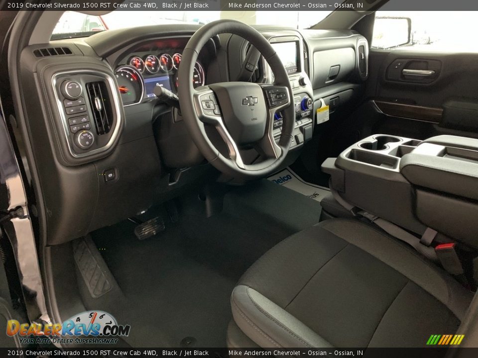 2019 Chevrolet Silverado 1500 RST Crew Cab 4WD Black / Jet Black Photo #6