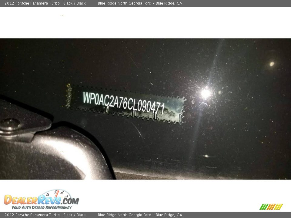 2012 Porsche Panamera Turbo Black / Black Photo #4