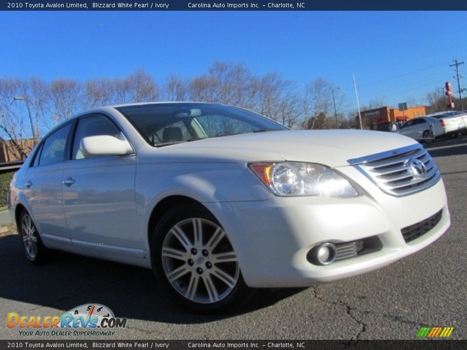 2010 Toyota Avalon Limited Blizzard White Pearl / Ivory Photo #2