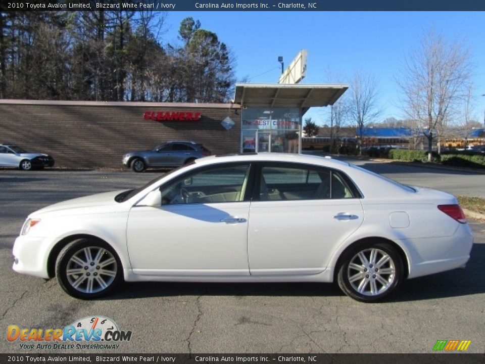 2010 Toyota Avalon Limited Blizzard White Pearl / Ivory Photo #7
