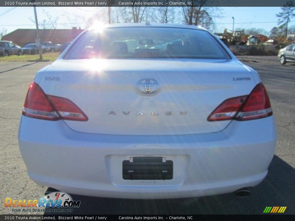 2010 Toyota Avalon Limited Blizzard White Pearl / Ivory Photo #9