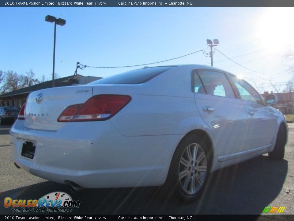 2010 Toyota Avalon Limited Blizzard White Pearl / Ivory Photo #10