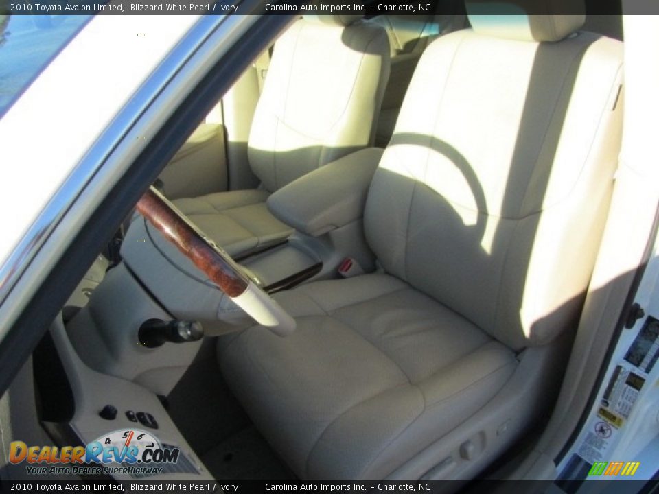 2010 Toyota Avalon Limited Blizzard White Pearl / Ivory Photo #18