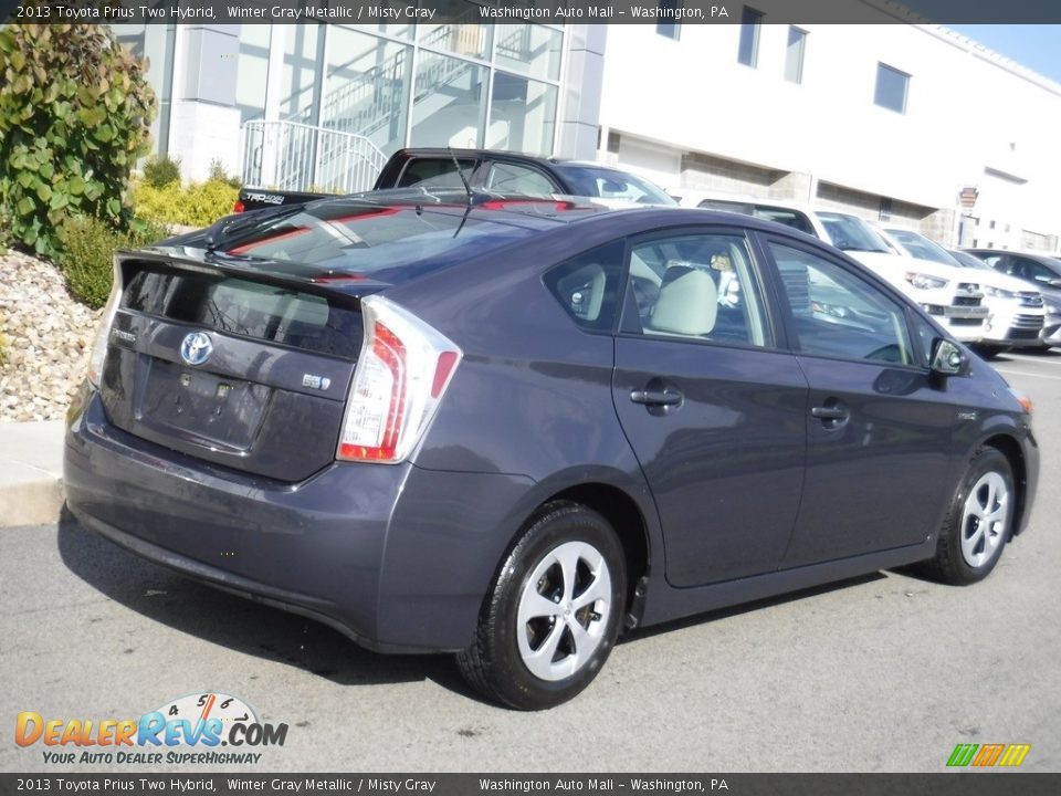 2013 Toyota Prius Two Hybrid Winter Gray Metallic / Misty Gray Photo #9