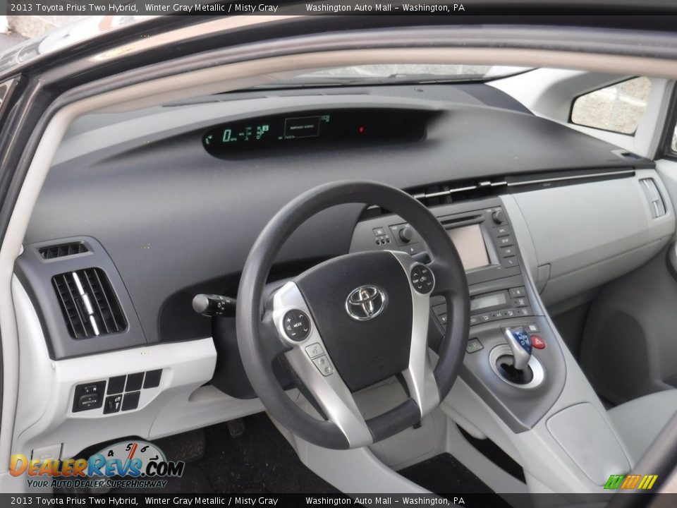 2013 Toyota Prius Two Hybrid Winter Gray Metallic / Misty Gray Photo #12