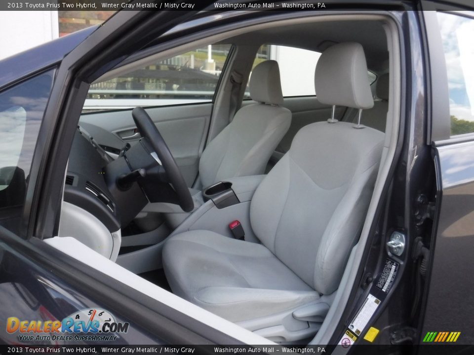 2013 Toyota Prius Two Hybrid Winter Gray Metallic / Misty Gray Photo #13