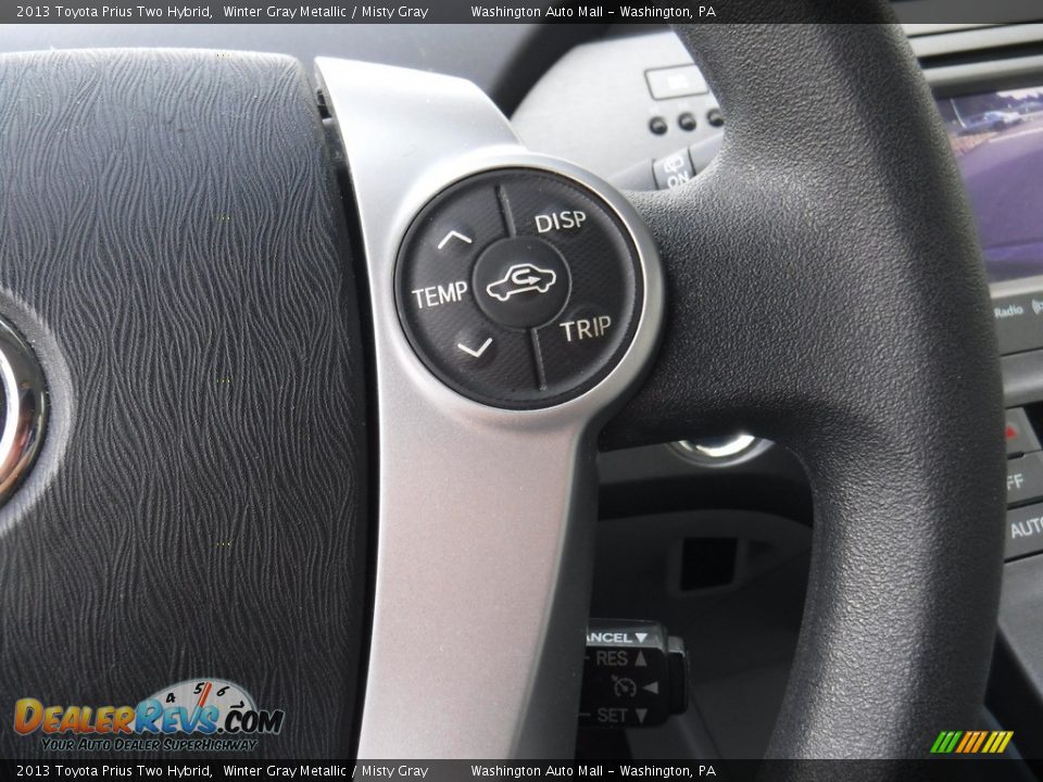 2013 Toyota Prius Two Hybrid Winter Gray Metallic / Misty Gray Photo #18