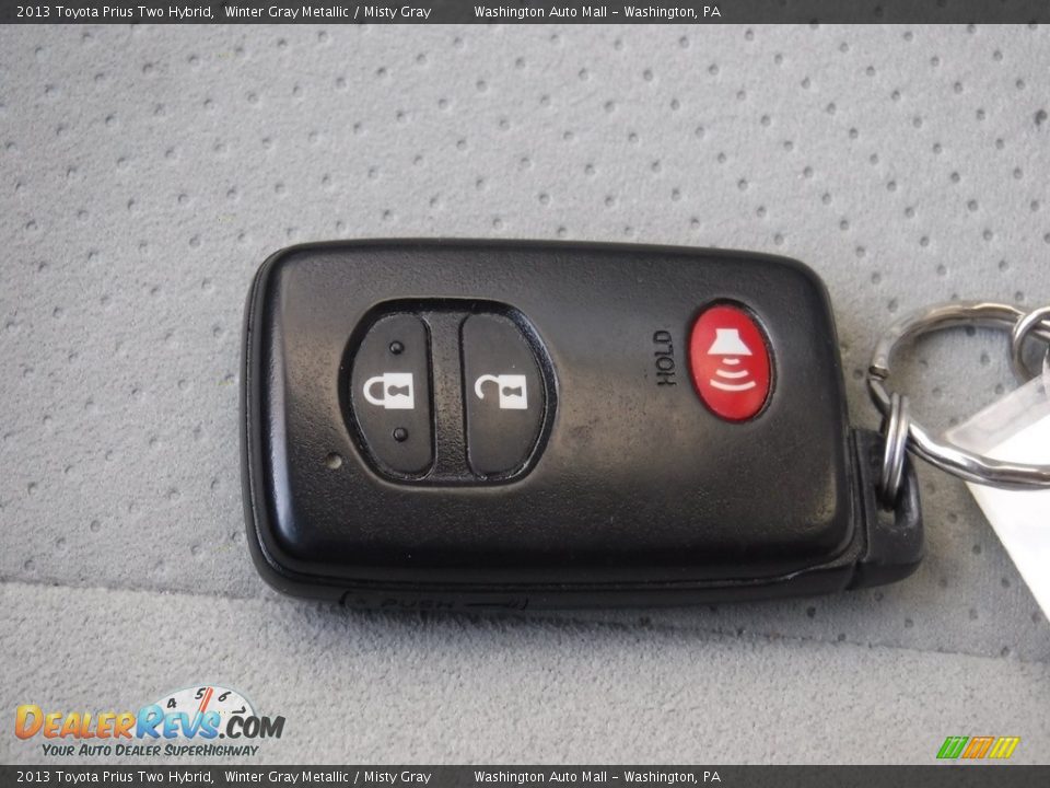 2013 Toyota Prius Two Hybrid Winter Gray Metallic / Misty Gray Photo #23