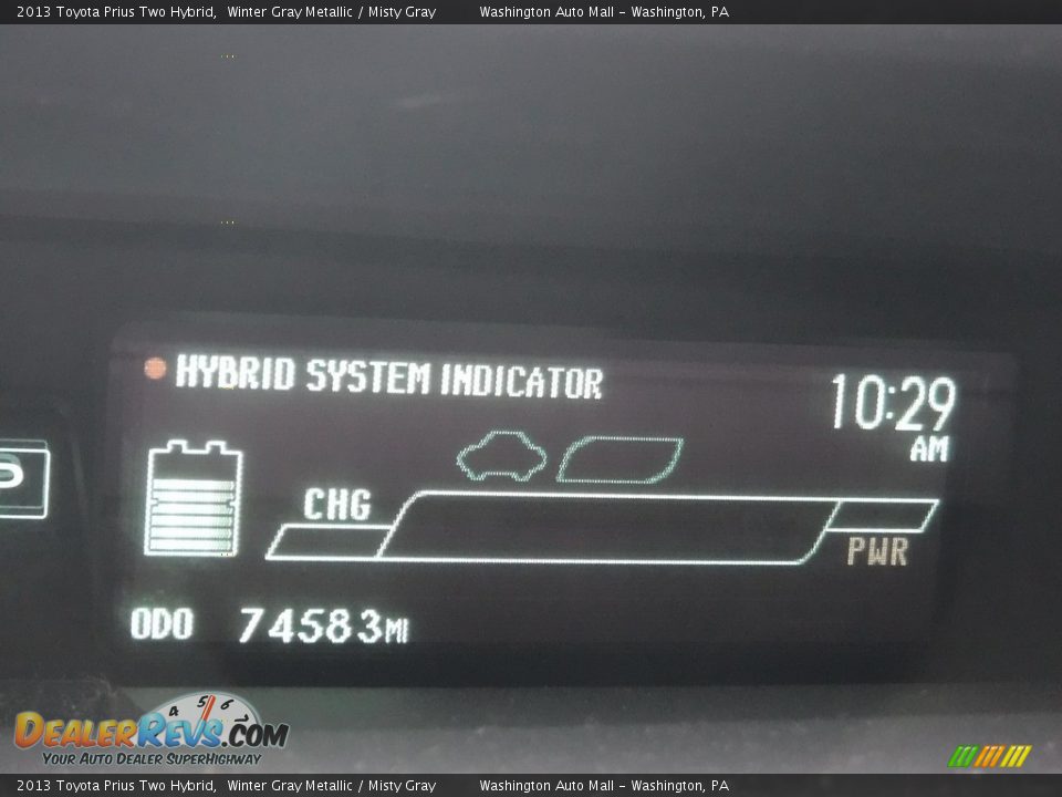 2013 Toyota Prius Two Hybrid Winter Gray Metallic / Misty Gray Photo #25