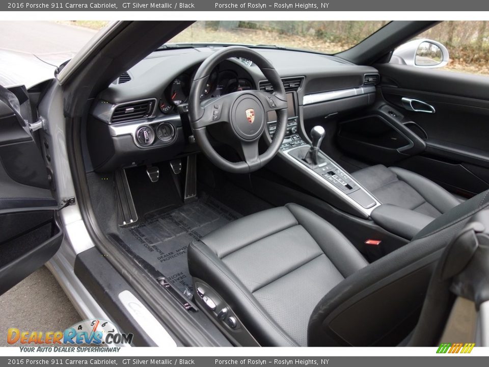 Black Interior - 2016 Porsche 911 Carrera Cabriolet Photo #11