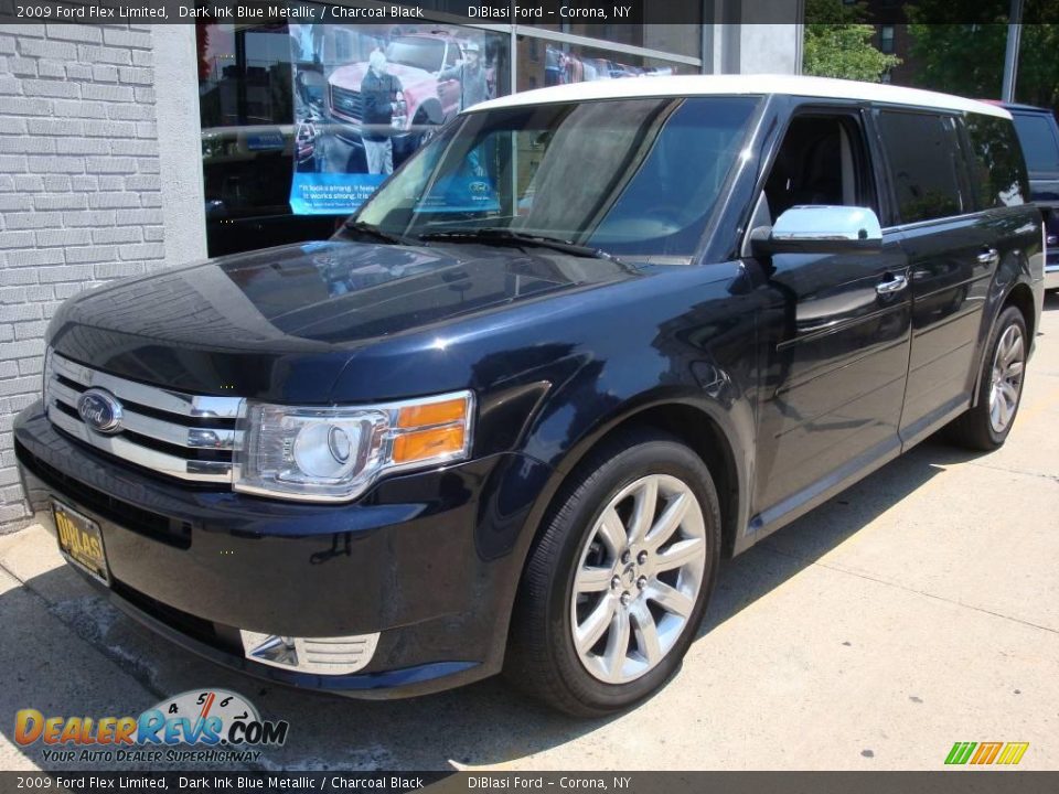 2009 Ford Flex Limited Dark Ink Blue Metallic / Charcoal Black Photo #1