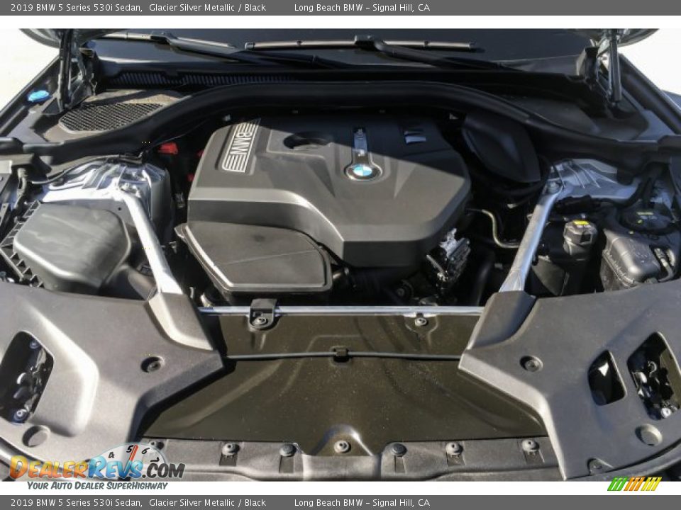 2019 BMW 5 Series 530i Sedan Glacier Silver Metallic / Black Photo #8