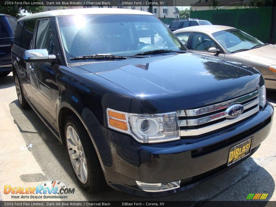 2009 Ford Flex Limited Dark Ink Blue Metallic / Charcoal Black Photo #3