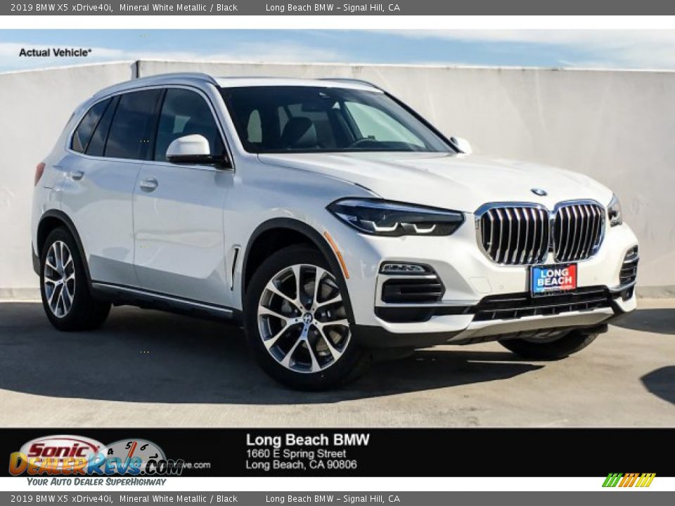 2019 BMW X5 xDrive40i Mineral White Metallic / Black Photo #1