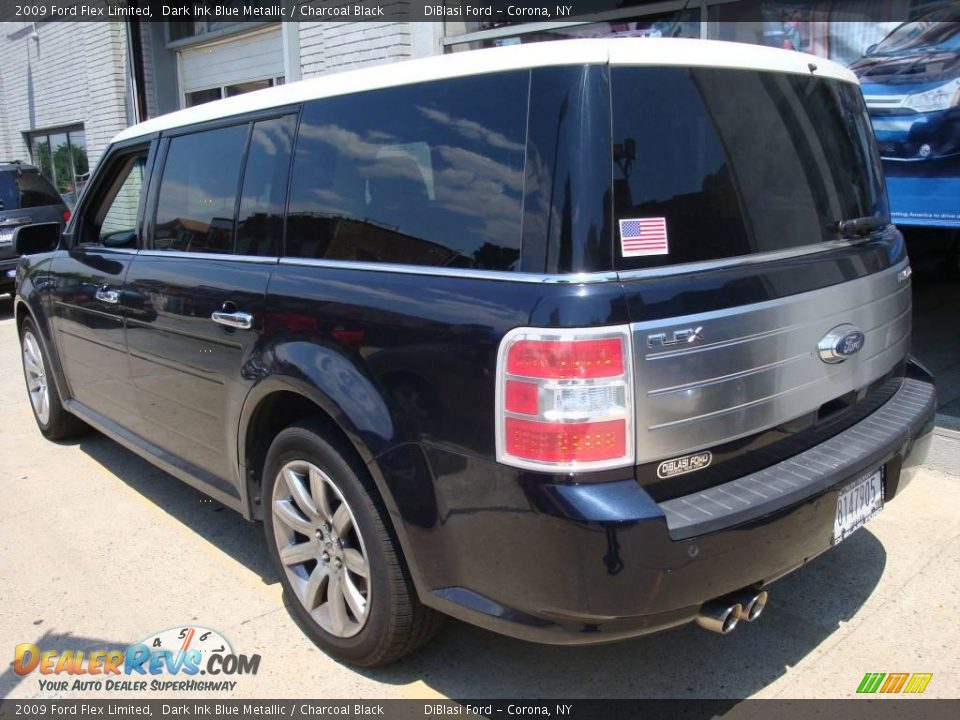 2009 Ford Flex Limited Dark Ink Blue Metallic / Charcoal Black Photo #4