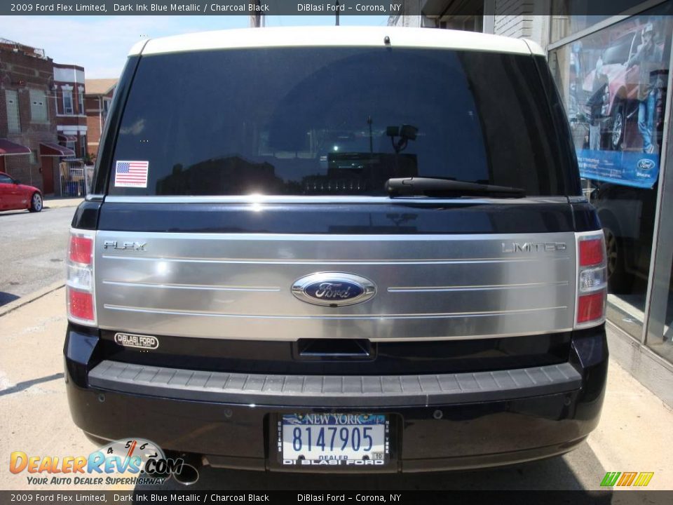 2009 Ford Flex Limited Dark Ink Blue Metallic / Charcoal Black Photo #5