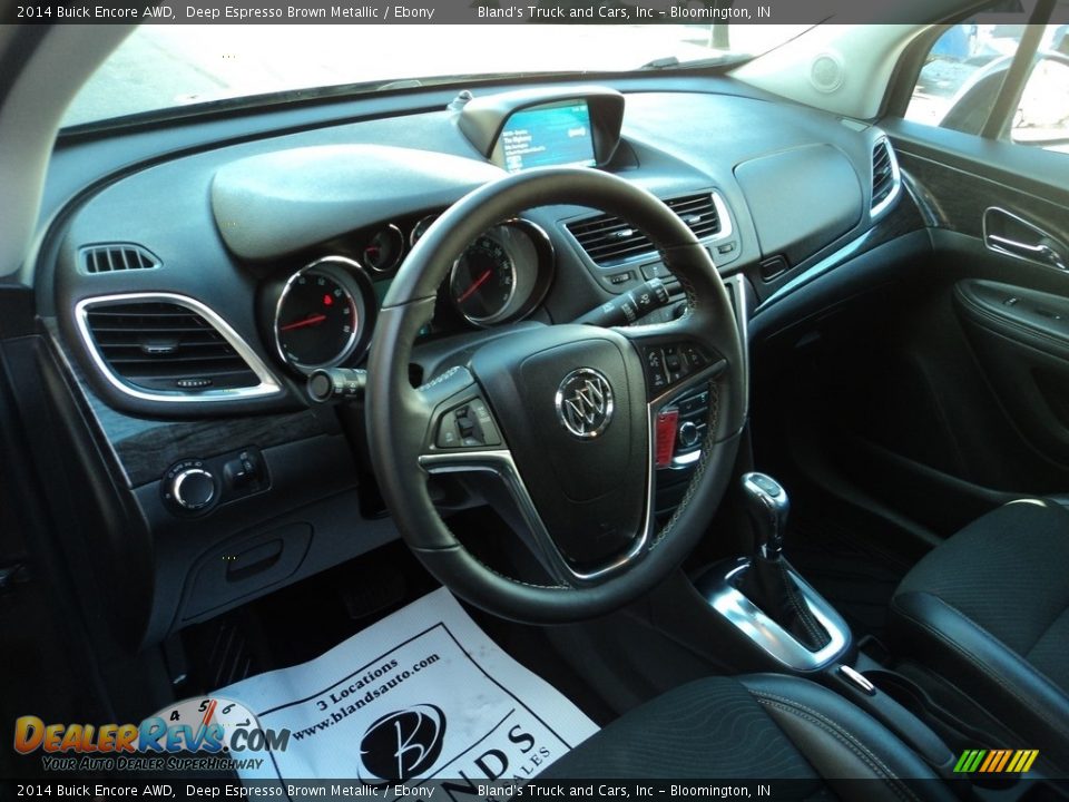 2014 Buick Encore AWD Deep Espresso Brown Metallic / Ebony Photo #6