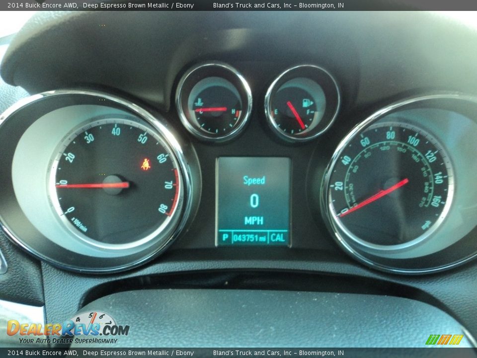 2014 Buick Encore AWD Deep Espresso Brown Metallic / Ebony Photo #14