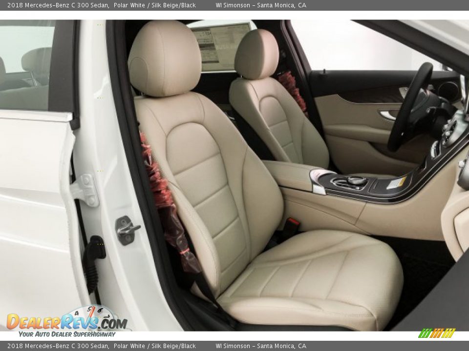 2018 Mercedes-Benz C 300 Sedan Polar White / Silk Beige/Black Photo #4