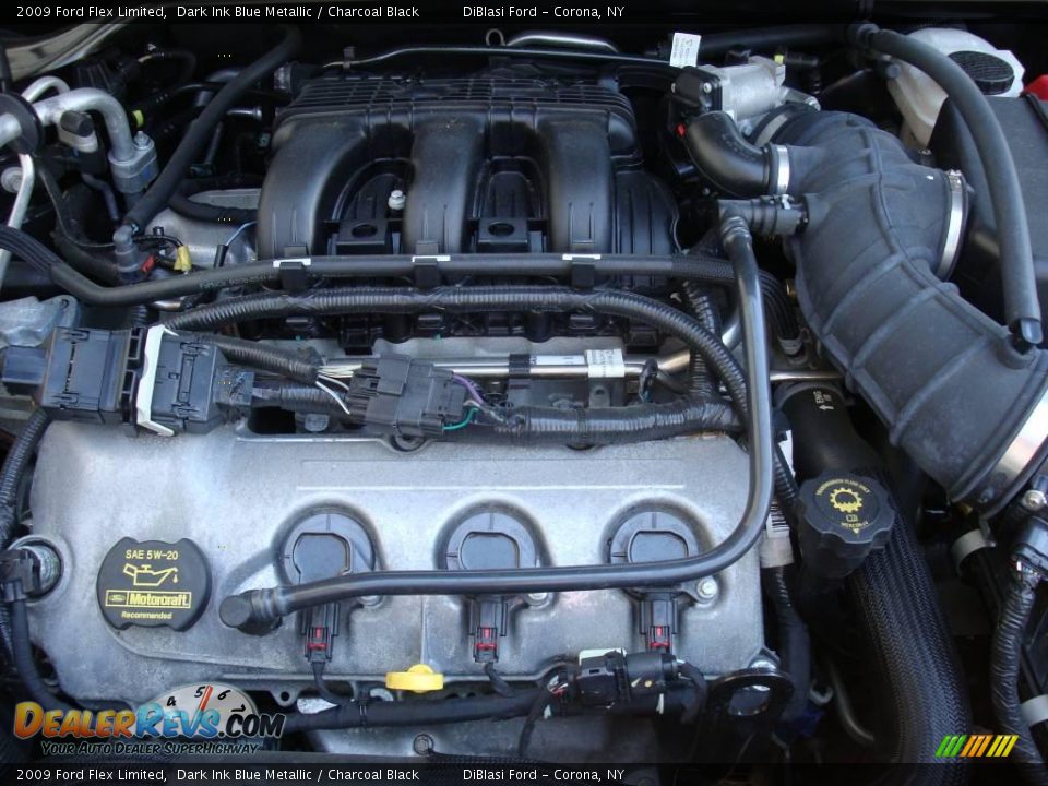 2009 Ford Flex Limited Dark Ink Blue Metallic / Charcoal Black Photo #9