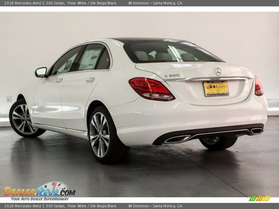 2018 Mercedes-Benz C 300 Sedan Polar White / Silk Beige/Black Photo #5