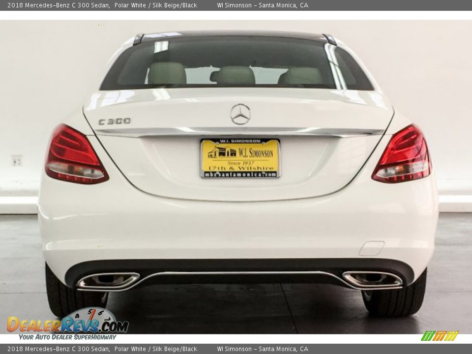 2018 Mercedes-Benz C 300 Sedan Polar White / Silk Beige/Black Photo #6