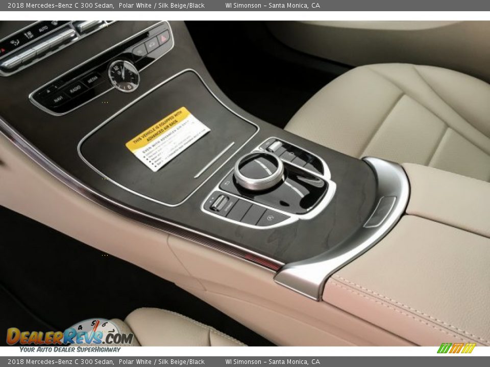 2018 Mercedes-Benz C 300 Sedan Polar White / Silk Beige/Black Photo #9