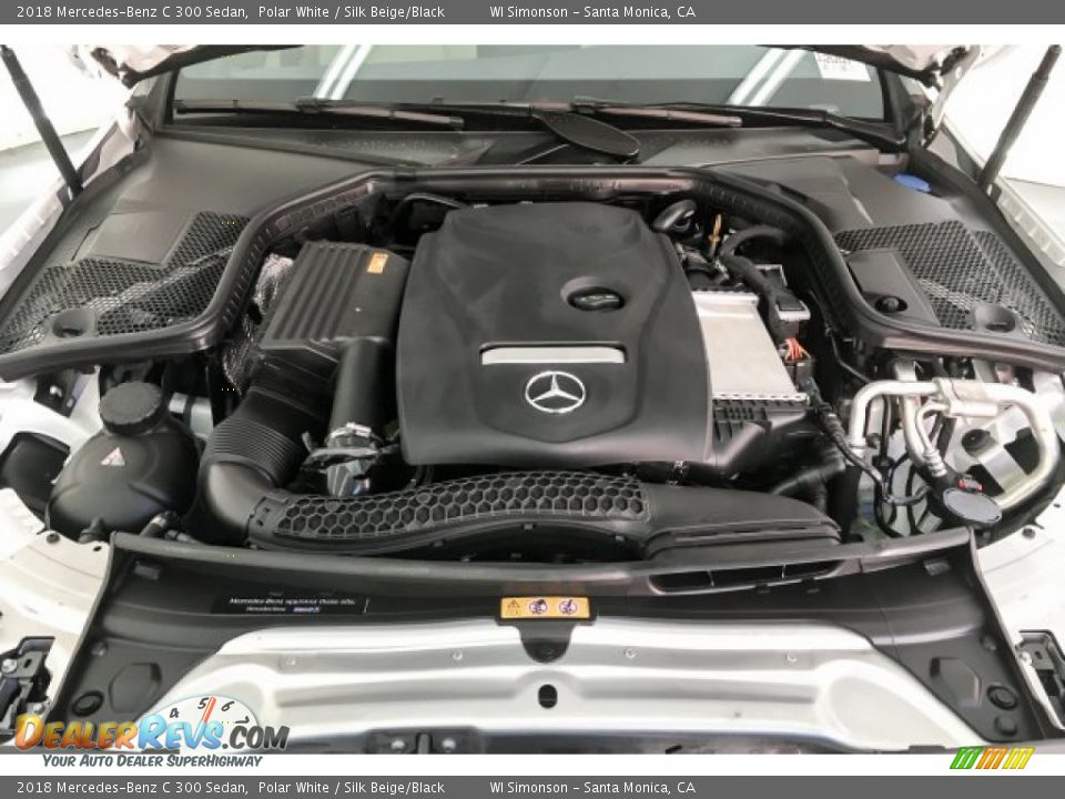 2018 Mercedes-Benz C 300 Sedan Polar White / Silk Beige/Black Photo #10