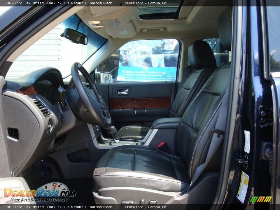 2009 Ford Flex Limited Dark Ink Blue Metallic / Charcoal Black Photo #12