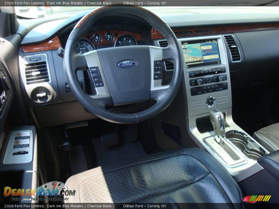 2009 Ford Flex Limited Dark Ink Blue Metallic / Charcoal Black Photo #14