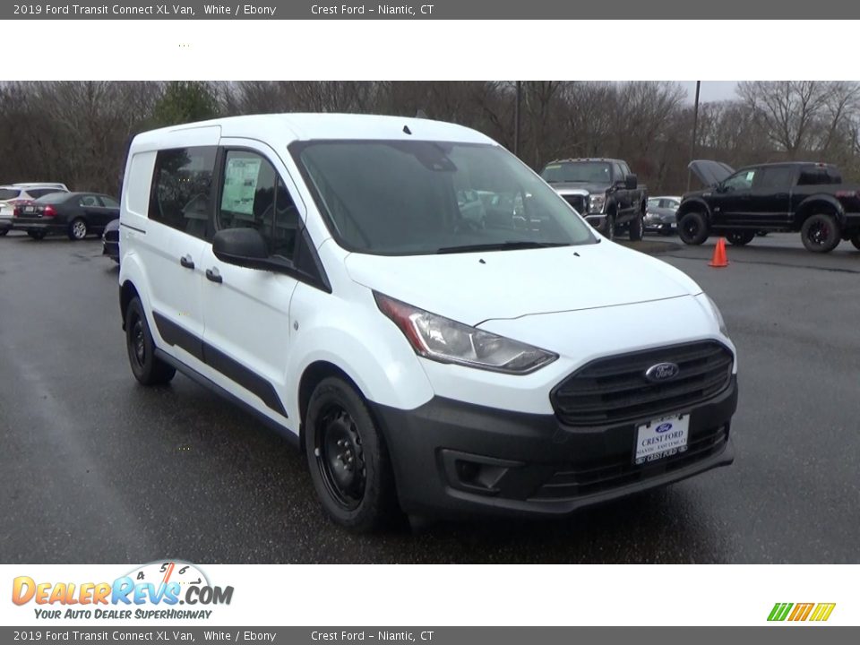 2019 Ford Transit Connect XL Van White / Ebony Photo #2