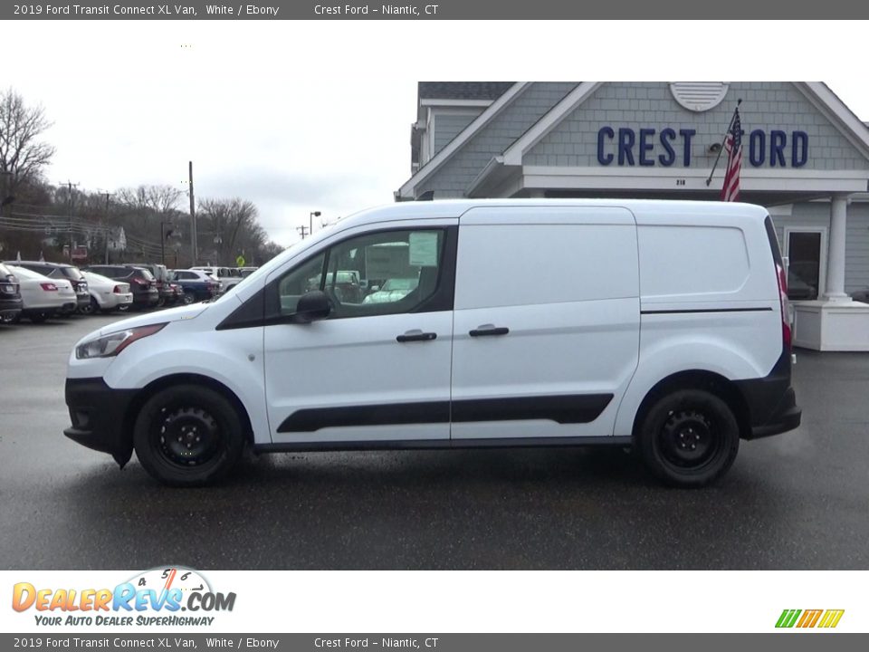 2019 Ford Transit Connect XL Van White / Ebony Photo #5