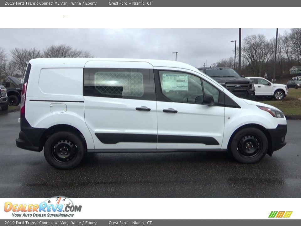 2019 Ford Transit Connect XL Van White / Ebony Photo #9