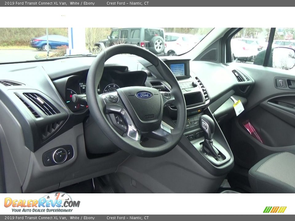 2019 Ford Transit Connect XL Van White / Ebony Photo #11