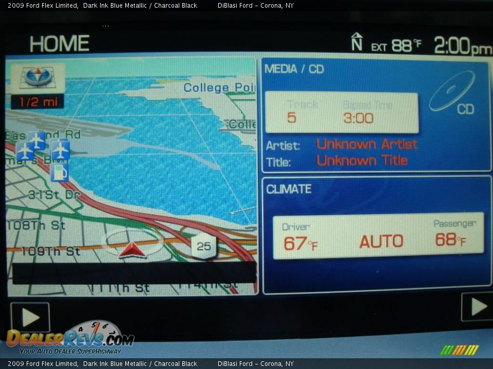 2009 Ford Flex Limited Dark Ink Blue Metallic / Charcoal Black Photo #28