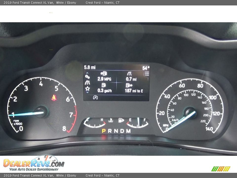 2019 Ford Transit Connect XL Van White / Ebony Photo #14