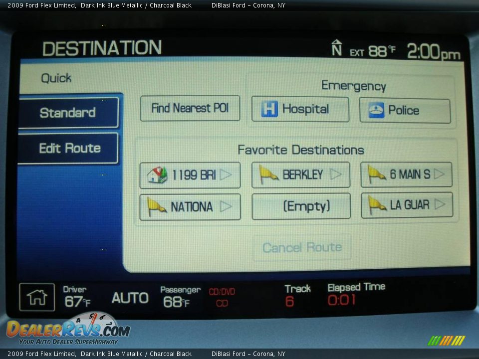 2009 Ford Flex Limited Dark Ink Blue Metallic / Charcoal Black Photo #29