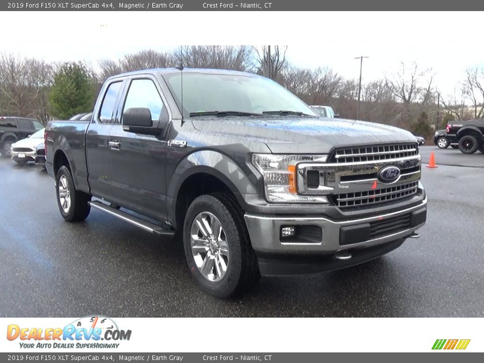 2019 Ford F150 XLT SuperCab 4x4 Magnetic / Earth Gray Photo #1