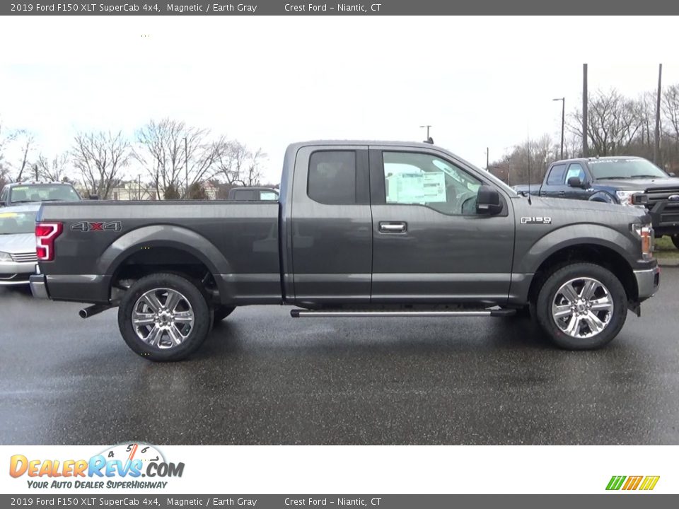 2019 Ford F150 XLT SuperCab 4x4 Magnetic / Earth Gray Photo #8