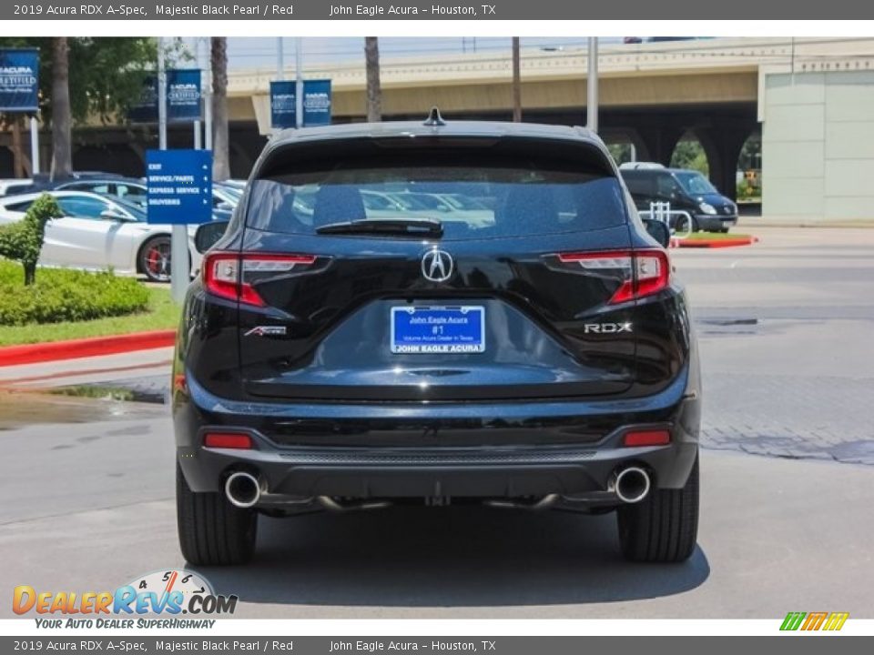 2019 Acura RDX A-Spec Majestic Black Pearl / Red Photo #6