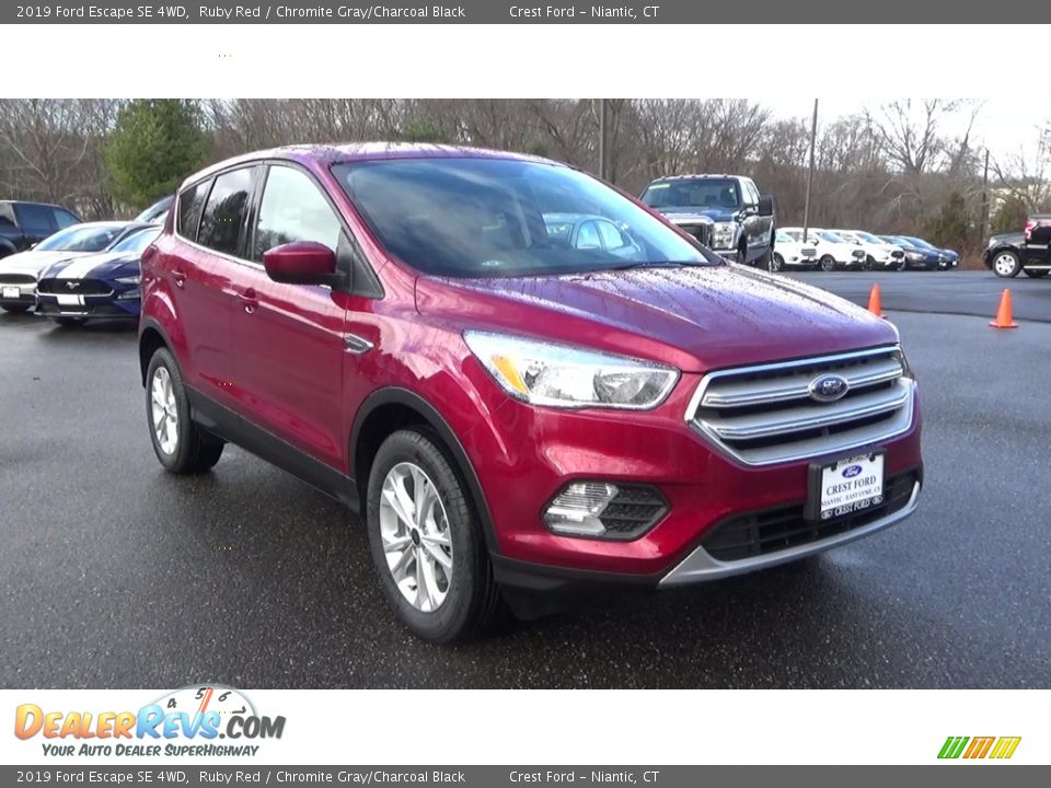 2019 Ford Escape SE 4WD Ruby Red / Chromite Gray/Charcoal Black Photo #1