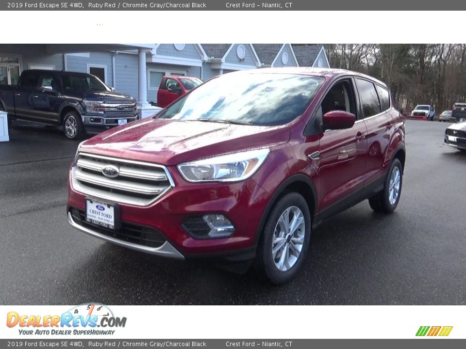2019 Ford Escape SE 4WD Ruby Red / Chromite Gray/Charcoal Black Photo #3