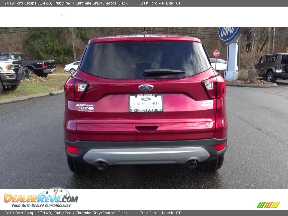 2019 Ford Escape SE 4WD Ruby Red / Chromite Gray/Charcoal Black Photo #6