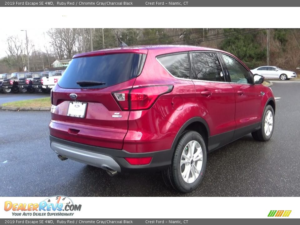 2019 Ford Escape SE 4WD Ruby Red / Chromite Gray/Charcoal Black Photo #7
