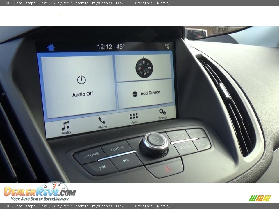 2019 Ford Escape SE 4WD Ruby Red / Chromite Gray/Charcoal Black Photo #15