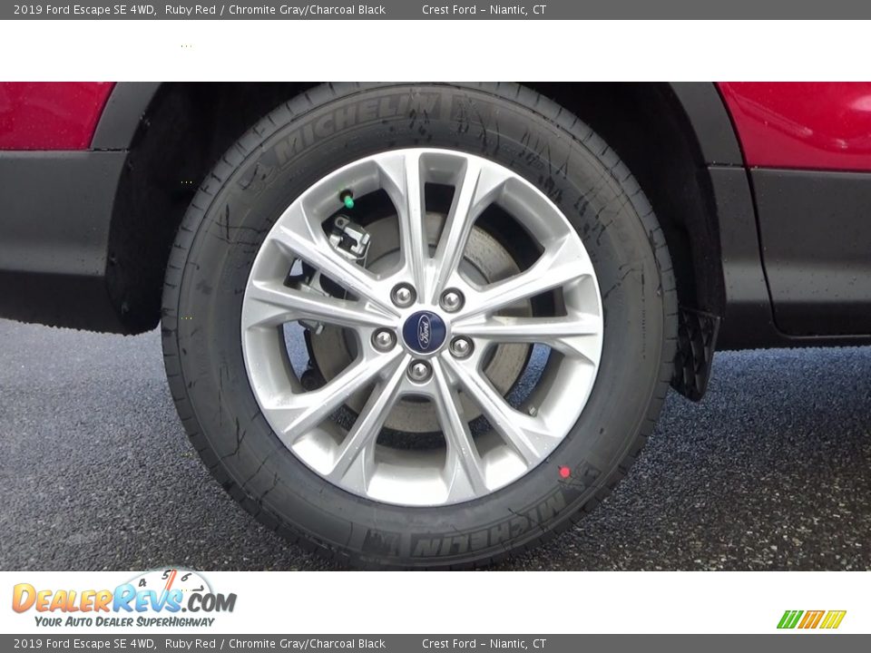 2019 Ford Escape SE 4WD Ruby Red / Chromite Gray/Charcoal Black Photo #22